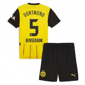 Borussia Dortmund Ramy Bensebaini #5 Dětské Domácí dres komplet 2024-25 Krátký Rukáv (+ trenýrky)